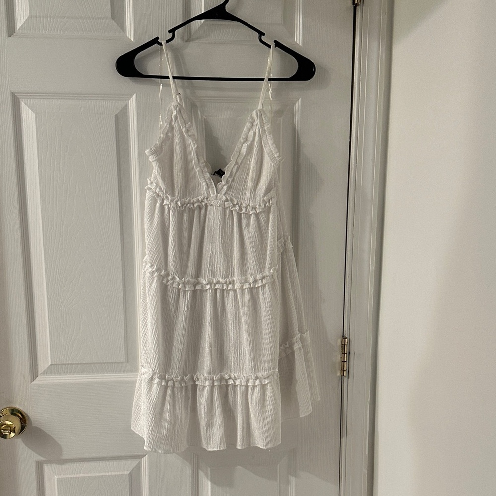 White Ruffled Women's Nightgown